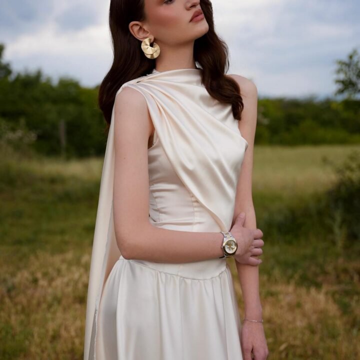White Silk Dress